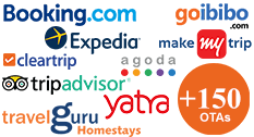 Hoteldek integration with goibibo, make my trip, cleartrip, tripadvisor, yatra, expedia,travel guru